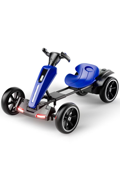 Kart electric Kinderplay pentru copii 3-7 ani - albastru