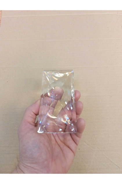 Şeffaf Dikdörtgen Power Led Büyük Avize Taşı(BOY 12CM-ENİ 6CM)