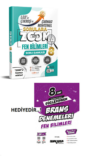 Günay Yayınları 8. Sınıf Fen Bilimleri Zoomla Muhtemel Sorular +