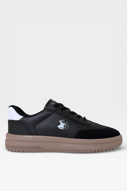 Unisex Comfortable Lightweight Thermo Sole Women's Sneaker Shoes Black - White