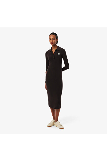 lacoste slim fit polo dress Lacoste Women's Stretch Slim Fit Polo Dress Red – HiPOP Fashion main image 0