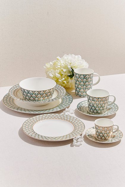 Venezia Porcelain Dinner Plate Green