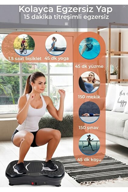 majesty 3D 5 Programlı Titreşimli Spor Kondisyon Fitness Egzersiz