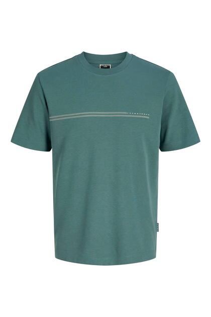 Jack & Jones JACK JONES Erkek Kabartma Yazı Desenli Tişört
