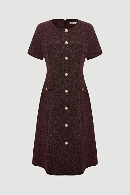 burgundy tweed dress Bar III Burgundy Kimono Sleeve Off Shoulder Fit & Flare Formal Dress,   Vanessa Jane