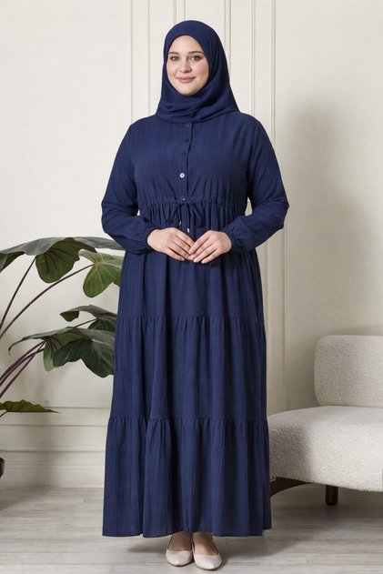 Women's Plus Size Kak Kat Dress Seersucker Fabric