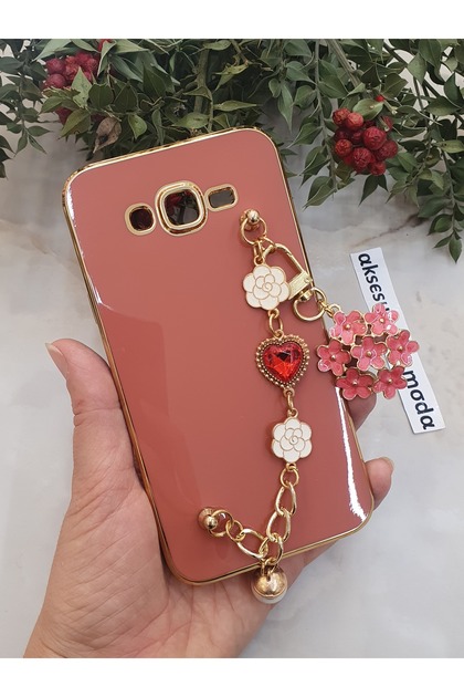 Samsung Galaxy J7 - J7 2015 - J7 Core Compatible Floral Hand-Held Laser Cut Shiny Case