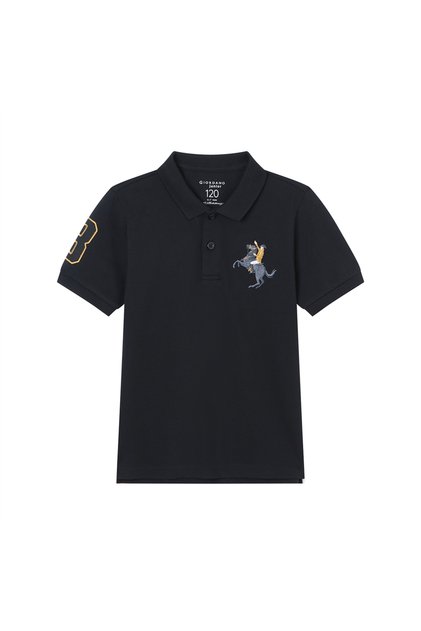 Kid's Cotton Polo with Napoleon Embroidery