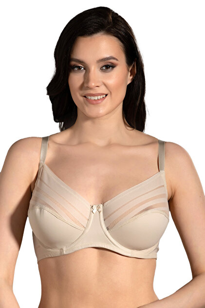Tulle Detailed Gathering Bra, 358070