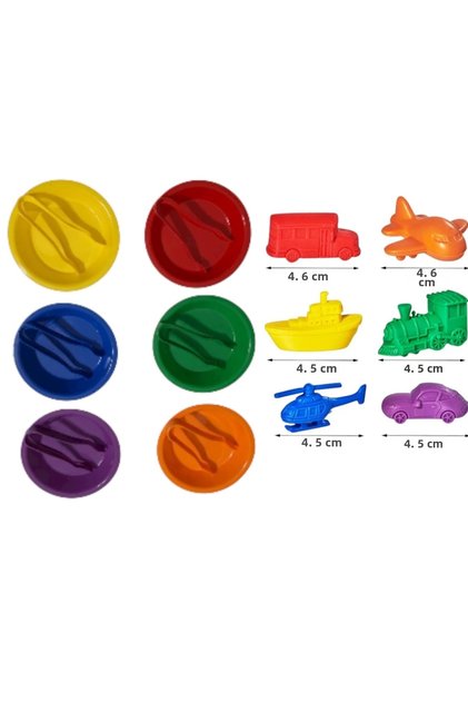 Transfer Set 6 Bowls 6 Tweezers Vehicles Counters Set