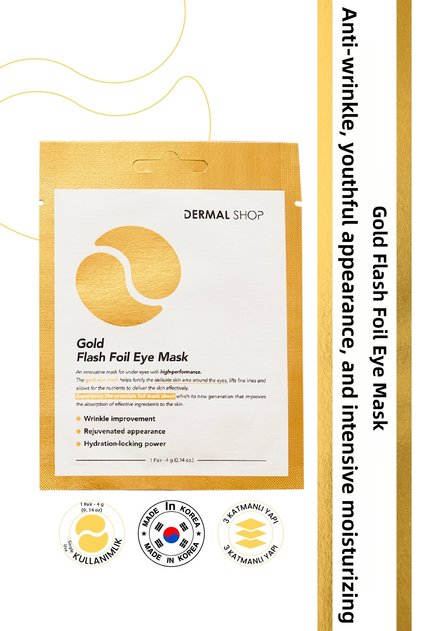 Gold Flash Foil 4g Revitalizing Brightening Eye Mask Against 3-Layer Under-Eye Bags