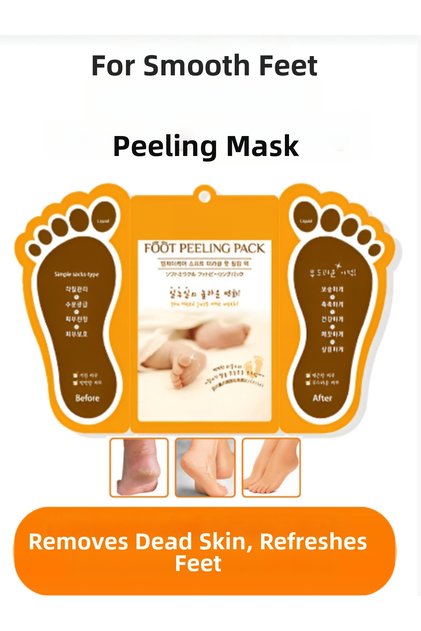 Foot Mask Peel Off Foot Mask Heel Care Removes Dead Skin and Calluses Provides Exfoliating Care