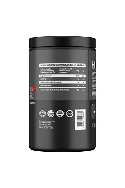 HIQ NUTRITION Hiq Creatine 100% Monohydrate XL 600g Unflavored- Trendyol