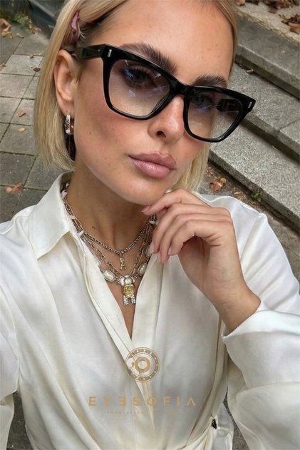 İris Unisex Siyah Füme Vintage Güneş Gözlüğü