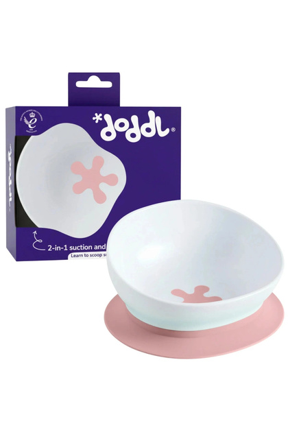 Vacuum Non-Slip Food Bowl Dusky Rose