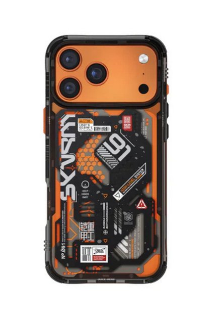 iPhone 17 Pro Uyumlu Kılıf Desenli Airbag Tasarımlı Spectra Kapak Siyah