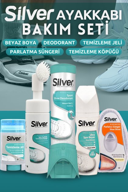 Unisex Ayakkabı Bakım Seti - Deodorant - Köpük - Ultra Beyaz Boya - Jel - Sünger