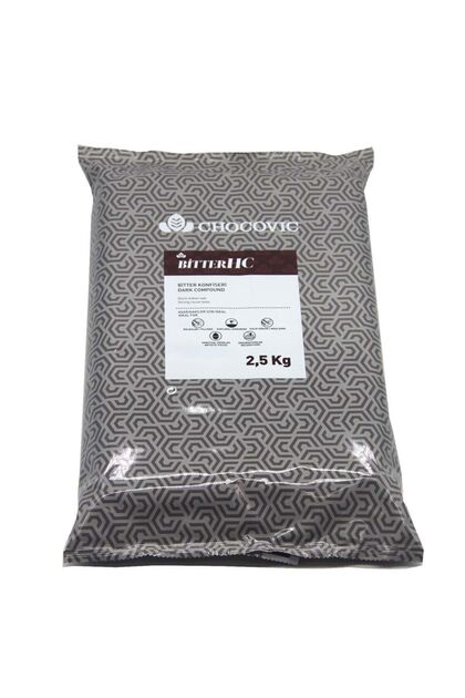 Chocovic Konfiseri Bitter Blok 2.5 Kg