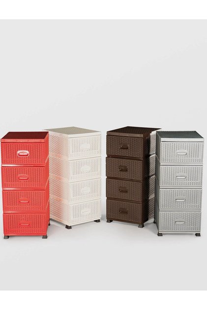 DULAP 4 SERTARE RATAN, STERK, 91X 37.5 X 46, DIVERSE CULORI