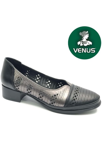 Sparrow Genuine Leather Women's Heeled Shoes Black