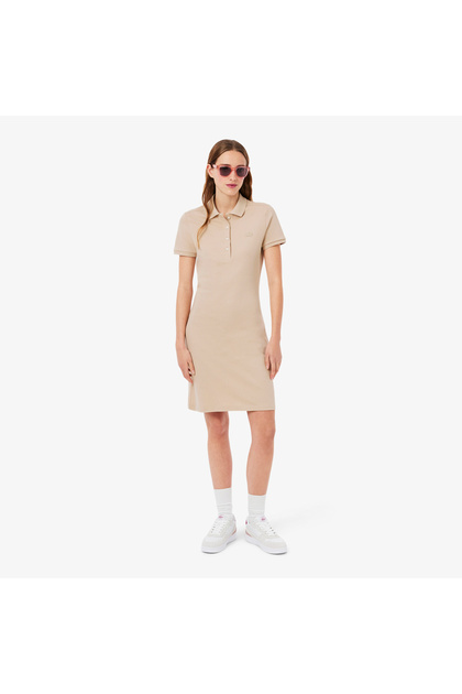 slim fit dress slacks Lacoste Women's Stretch Slim Fit Polo Dress White – HiPOP Fashion