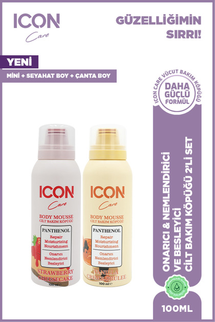 Skin Care Foam Vanilla Creme 100 ml + Strawberry & Cheesecake 100 Ml-