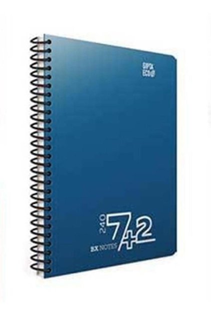 Bx Notes Notebook Spiral Bound Plastic Cover A4 240 Sheets with 7+2 Dividers
