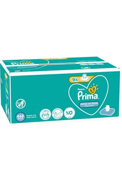 Islak Havlu Mendil Hassas Ciltler İçin 9lu Set 468 Yaprak 9'lu Set