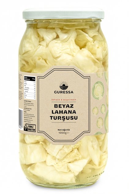 Beyaz Lahana Turşusu 1000 ml (Atıştırmalık & Sofralık)