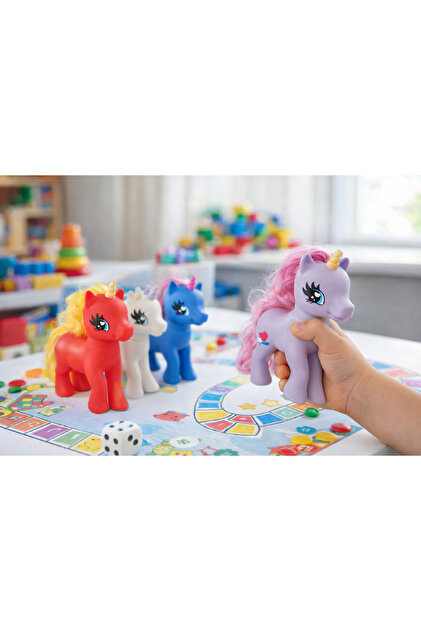 My Little Pony フィギュア 4体セット zirve oyuncak Renkli Pony Oyuncak Seti 4'lü – Unicorn Figür Çocuk