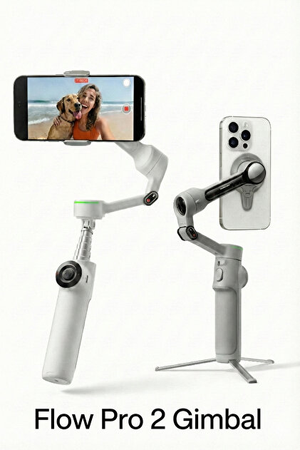 Insta360 Flow 2 Pro – AI Konu Takibi & Pürüzsüz 3 Eksen