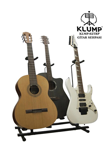 klump KLMP-02/03 ÜÇLÜ GİTAR SEHPASI / ÜÇLÜ GİTAR STANDI