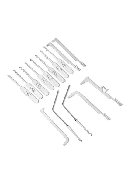 15Pcs Multitool Door Repair Comb Bypass Locksmith EDC Kit for Cars Picklocks Lockpicks Set of Lock V