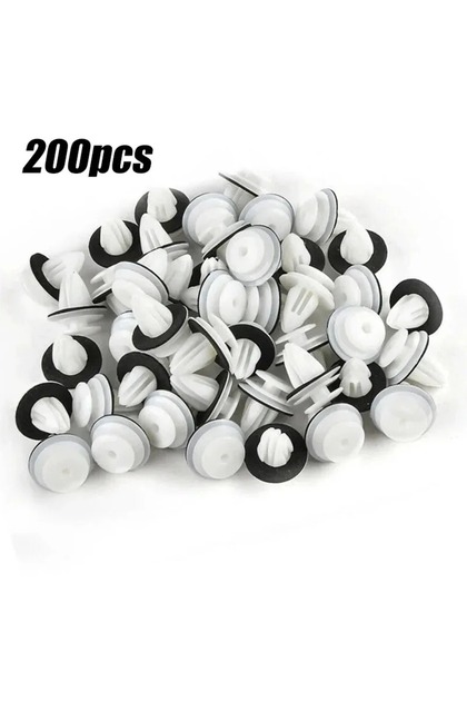 50pcs 10/300PCS Auto Door Panel Clip with Seal Ring Auto Fastener Rivet Bumper Clip Retainer Car Int