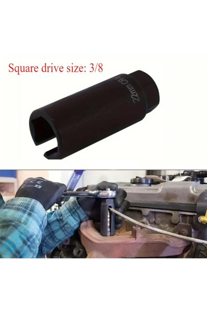 3-8 22mm 1PCS Universal 22mm 3/8" Drive Car Lambda Oxygen Sensor Socket Wrench Removal Installation