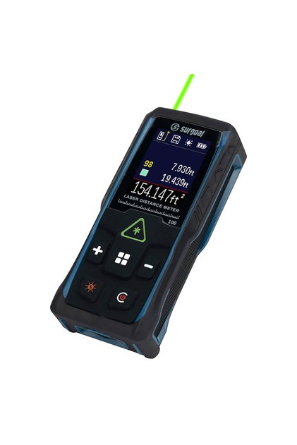 100m Color Screen 100m Green Laser Rangefinders Multifunction with Digital Level Vibration Meter Las