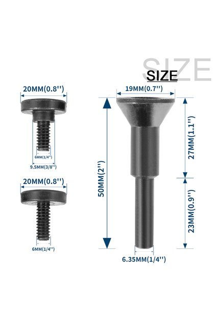 6mm 9.5mm SI FANG Mounting Mandrel For Cut-Off Wheels Suitable for 6mm 9.5mm Hole Cutting Disc Grind
