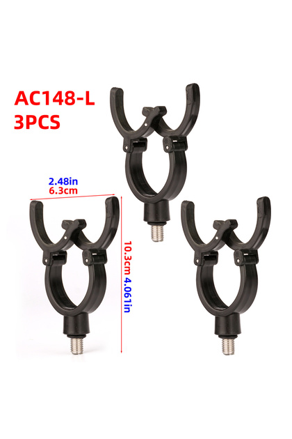Choice 3pcs L 3pcs Fishing Pole Holder Adjustable European Style Anti-Off Rod Gripper Clamp W