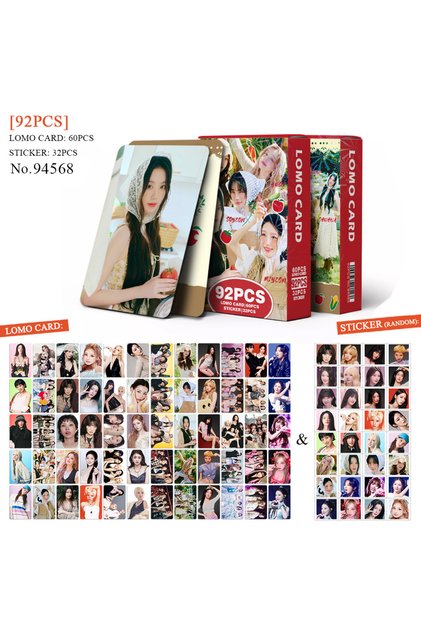 D 92IDLE1 92pcs IDLE 2026 SEASON'S GREETINGS YUQI GIDLE Photo Lomo Cards Set Shuhua Yuqi Minnie Miye