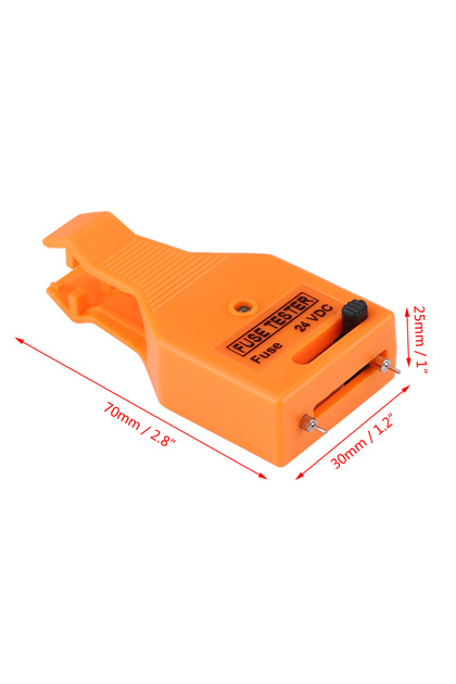 Orange Universal Fuse Tester Multifunctional Portable Checking Blade Fuse Checker Puller Tool Auto F