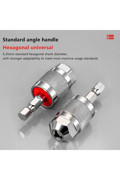 1*Quick Change Hexagonal Handle Screwdriver Chucks Adapter Electric Drill Bits Collet Converter E...