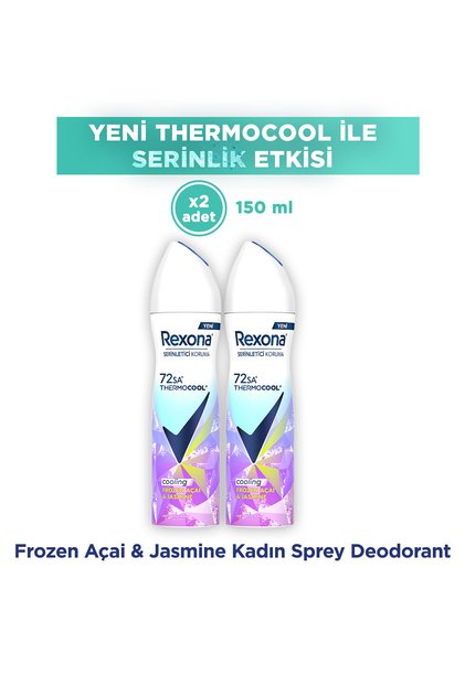 Thermocool Kadın Sprey Deodorant Frozen Açai & Jasmine 150 ml x2