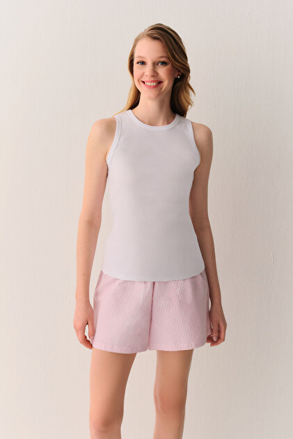 Cool Cotton Athlete Shorts Pajama Set