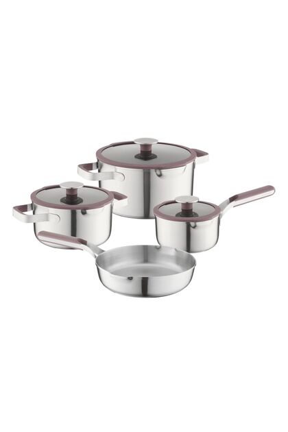 Home Elements 7li Tencere Seti Aubergine