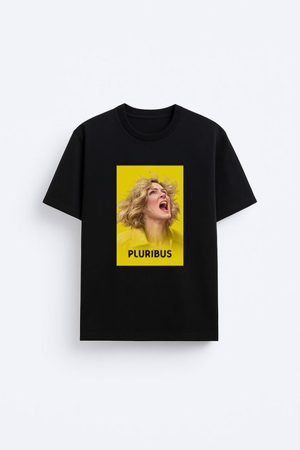 Pluribus Array Printed Crew Neck Unisex Black T-Shirt T-Shirt