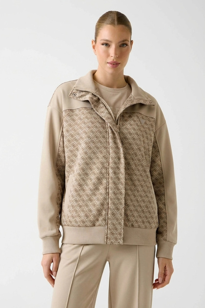 Guess Maya 4g Full Zipper Women's Multicolor Jacket V6Rl08K2042