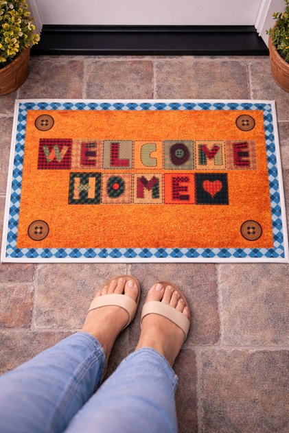 Non-Slip Base Carpet Door Mat 40X60 cm Model Option Washable Dust-Collecting
