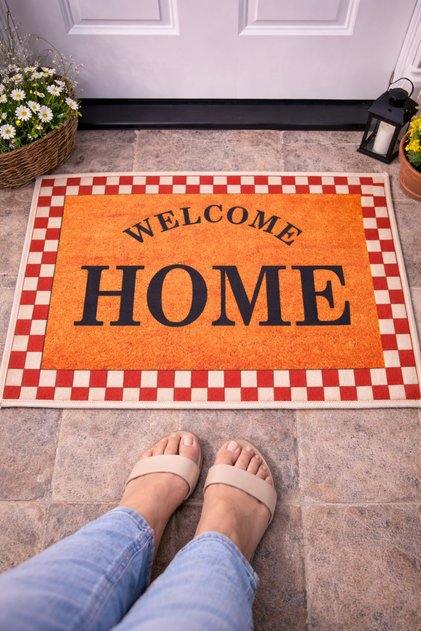 Non-Slip Base Carpet Door Mat 40X60 cm Model Option Washable Dust-Collecting