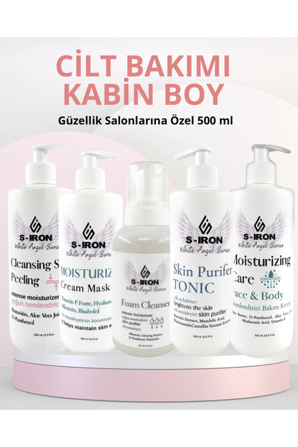 Kabin Boy Cilt Bakımı Seti 500 ml | Profesyonel Kullanım