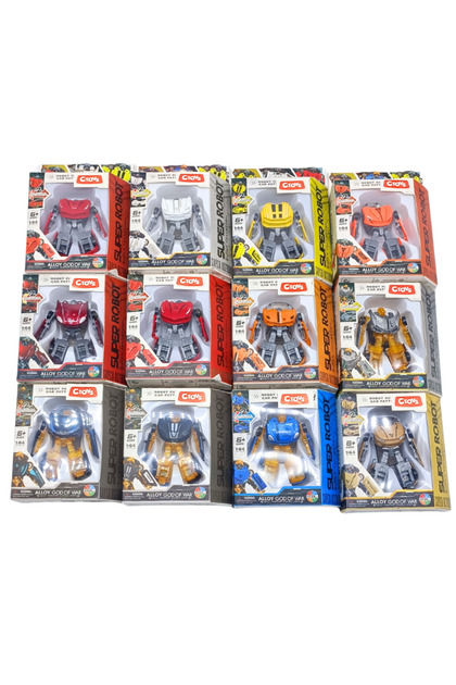 Arabaya Dönüşebilen Diecast Mini Metal Robot CTOY-666-Z